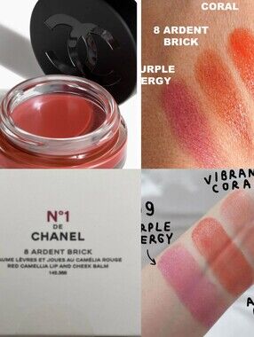 🍹Face Need🍹BNIB CHANEL ARDENT BRICK #8 N°1 De Chanel Lip & Cheek Balm!$50Ret!!